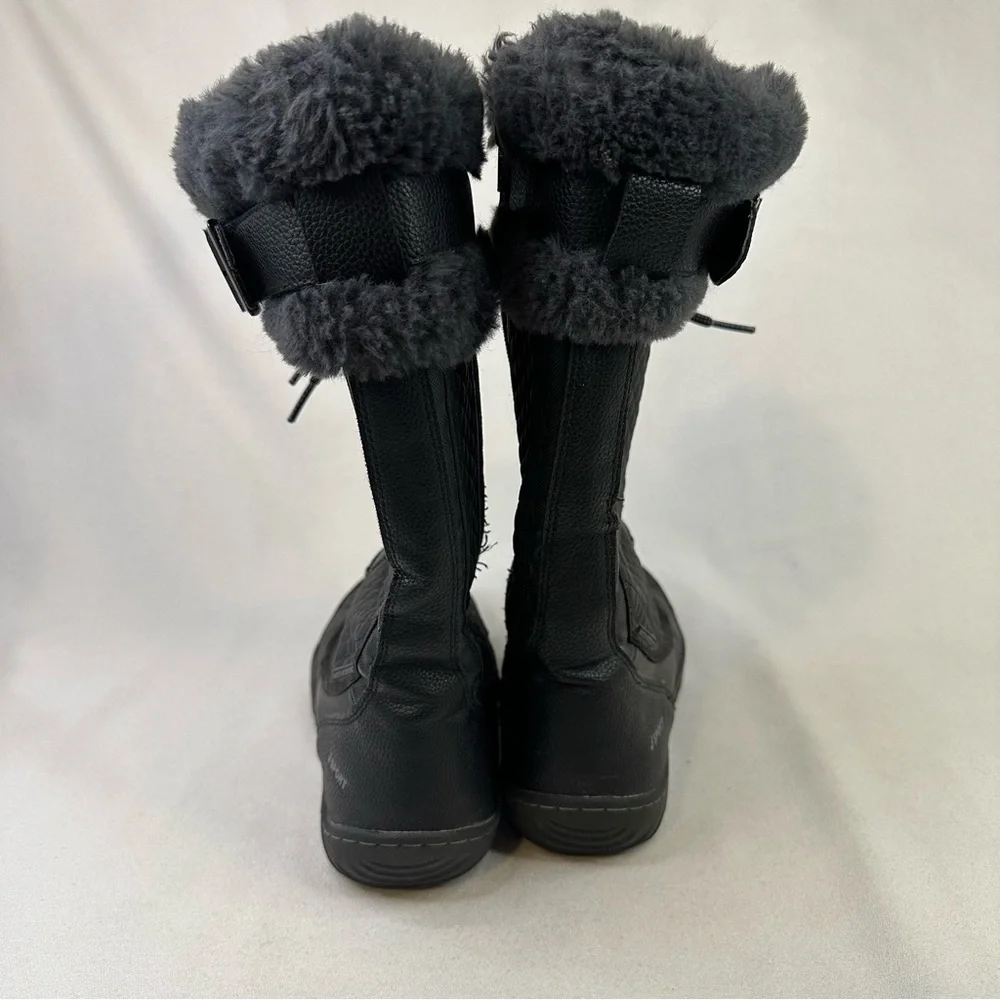 J Sport by Jambu Black Winter Boots with Faux Fur Trim 9